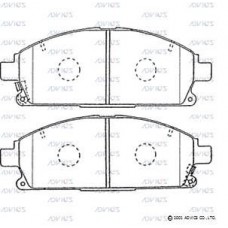 SN859P ADVICS Комплект гальмівних колодок дисковий гальм