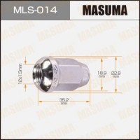 MLS014 MASUMA Гайка кріплення колеса