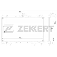 MK-1597 ZEKKERT Радіатор охолодження двигуна