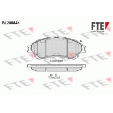 BL2808A1 FTE КомплеК т гальмівних колодок, дискове гальмо