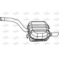 P72098 FENNO Глушник вихлопних газів кінцевий
