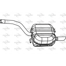 P72098 FENNO Глушник вихлопних газів кінцевий