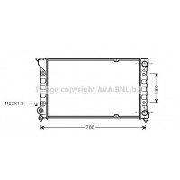 VN2066 AVA QUALITY COOLING Радіатор охолодження двигуна