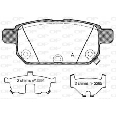 BPA1471.02 OPEN PARTS Комплект гальмівних колодок дисковий гальм