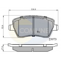 CBP0984 COMLINE Комплект гальмівних колодок дисковий гальм