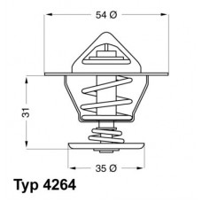 4264.84D BorgWarner (Wahler) Термостат охолоджувальна рідина