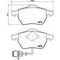 P 85 026 BREMBO Комплект гальмівних колодок дисковий гальм