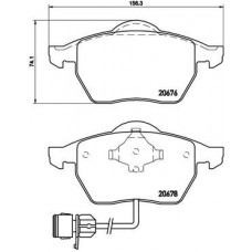 P 85 026 BREMBO Комплект гальмівних колодок дисковий гальм