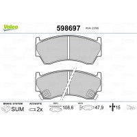 598697 VALEO Комплект гальмівних колодок дисковий гальм