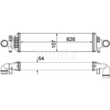 CI 480 000P MAHLE Интеркулер
