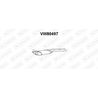 VW80497 VENEPORTE Глушник вихлопних газів кінцевий