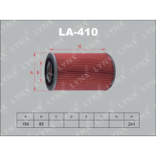 Повітряний фільтр LYNXauto LA-410