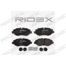 402B0126 RIDEX Комплект гальмівних колодок дисковий гальм