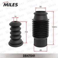 DB47041 MILES Пилозахисний комплект амортизатор