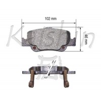 FK2299 KAISHIN Комплект гальмівних колодок дисковий гальм