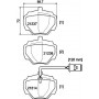 8DB 355 019-241 HELLA Комплект гальмівних колодок, дискове гальмо