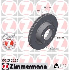 590.2835.20 ZIMMERMANN Гальмівний диск