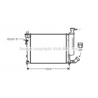 CNA2059 AVA QUALITY COOLING Радіатор охолодження двигуна