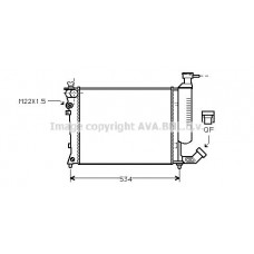 CNA2059 AVA QUALITY COOLING Радіатор охолодження двигуна