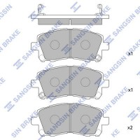 SP1225 Hi-Q Комплект гальмівних колодок дисковий гальм