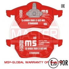 13046070812-SET-MS MASTER-SPORT GERMANY КомплеК т гальмівних колодок, дискове гальмо