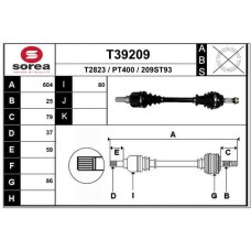 T39209 EAI Привідний вал