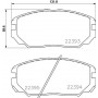 8DB 355 024-891 HELLA Комплект гальмівних колодок дисковий гальм