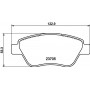 8DB 355 025-301 HELLA Комплект гальмівних колодок дисковий гальм