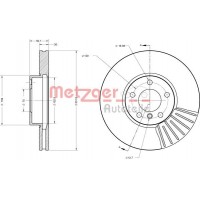6110671 METZGER Гальмівний диск