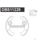 DBS11229 DANAHER Комплект гальмівних колодок