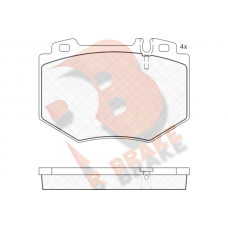 RB1538 R BRAKE Комплект гальмівних колодок дисковий гальм