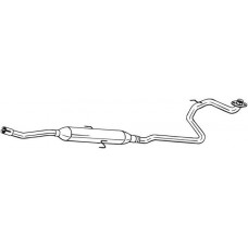 291-029 BOSAL Середній глушник вихлопних газів