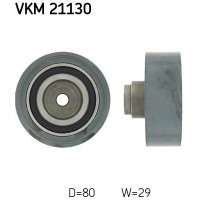 VKM 21130 SKF Паразитный / Ведущий ролик, Зубчастий ремінь