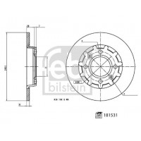 181531 FEBI BILSTEIN Гальмівний диск