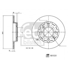 181531 FEBI BILSTEIN Гальмівний диск