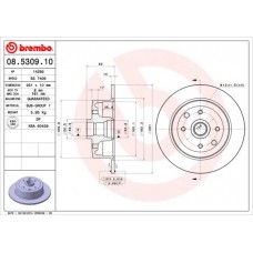 08.5309.10 BREMBO Гальмівний диск