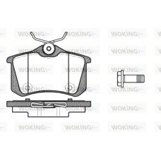 P12913.10 WOKING Комплект гальмівних колодок дисковий гальм