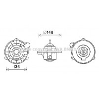 HY8404 AVA QUALITY COOLING Вентилятор салону