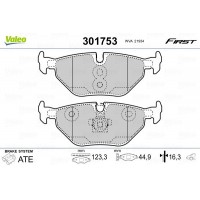 301753 VALEO Комплект гальмівних колодок дисковий гальм