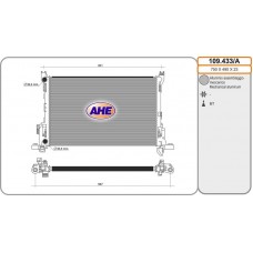 109.433/A AHE Радіатор охолодження двигуна
