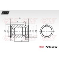 72935017 MAXTECH Поршень корпус скоби гальма
