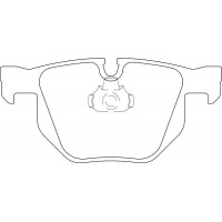 LVXL1653 MOTAQUIP Комплект гальмівних колодок дисковий гальм