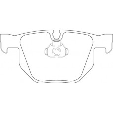 LVXL1653 MOTAQUIP Комплект гальмівних колодок дисковий гальм