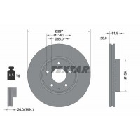92295003 TEXTAR Гальмівний диск