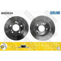 6026534 GIRLING Гальмівний диск