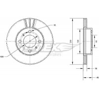 TX 70-98 TOMEX Brakes Гальмівний диск