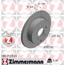 200.2529.20 ZIMMERMANN Гальмівний диск