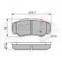 ADB01042 COMLINE Комплект гальмівних колодок дисковий гальм