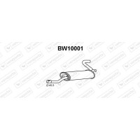 BW10001 VENEPORTE Глушник вихлопних газів кінцевий