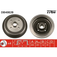 DB4082B TRW Гальмівний барабан